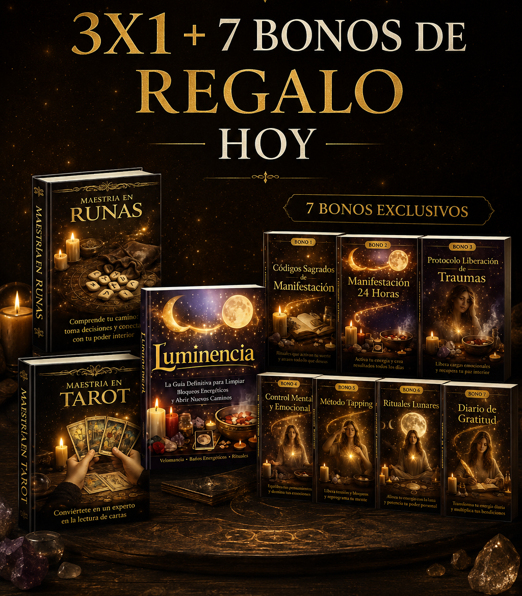 3 Guías en 1: Velomancia + Baños + Rituales + 7 Bonos de Regalo